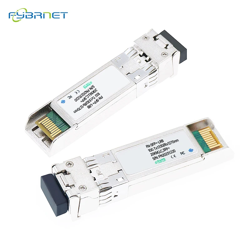 Imagem -02 - Módulo de Fibra Óptica Sfp Mais Simplex Monomodo Cisco Mikrotik Netgear 10g Bidi 20km 1270 1330nm 60km 80km 1490 1550nm