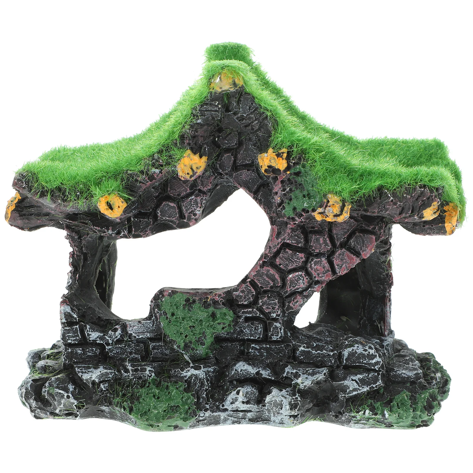 Fish Tank Decoration Resin Unique Aquarium Ornament Hiding Cave Craft Fish Shelter Landscape Aquarium Ornament