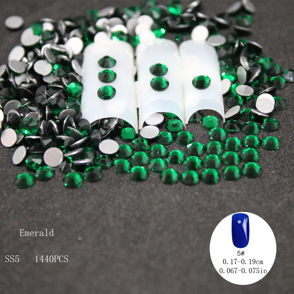 288/1440 قطعة أحجار الراين المسطحة AB بلورات ثلاثية الأبعاد مسمار الفن زينة 10 أحجام الأحجار الكريمة مسمار الملحقات