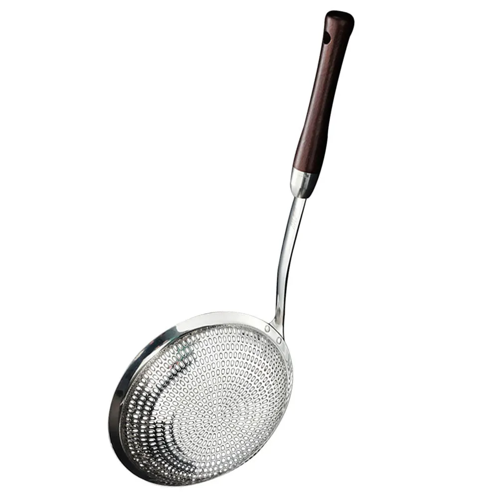 

1pc Stainless Steel Oil Filter Colander Spoon For Fries Eggs Vegetables Wonton Hot Pot Kitchen Gadget Mesh Strainer Ladle