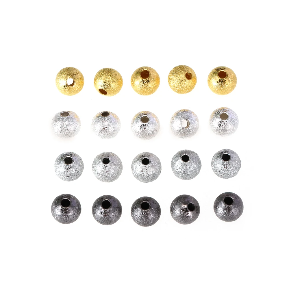 

Multi-specification DIY Jewelry Accessories Wholesale Frosted Round Bead Separation Bracelet String Nail Sand Bead Bracelet Scat