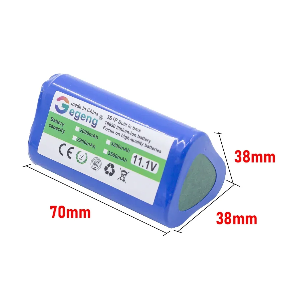 GEGENG 3S1P 11.1V/10.8V 3200mAh For CECOTEC For CONGA Slim 890 Deebot Deeeo sweeper CEN330  Ecovacs ilife V1 V3 li-ion battery