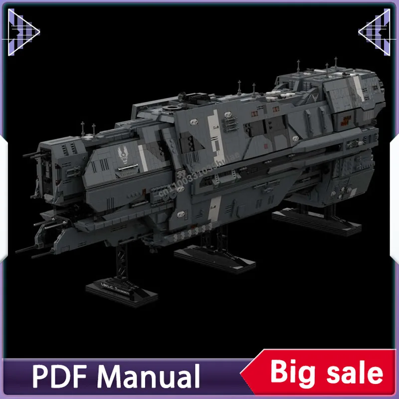 

Набор строительных блоков Valiant-class super-heavy Cruiser - UNSC Terminus для взрослых Moc Bricks, модель звезды космического корабля в стиле милитари