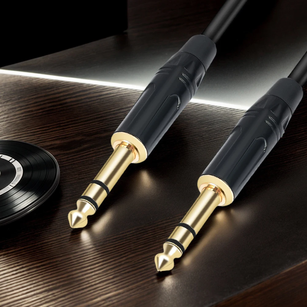 1/4 بوصة TRS كابل 1 متر 2 متر 3 متر 5 متر 10 متر 6.35 مللي متر مقبس استريو متوازن الصوت مسار الحبل ربع بوصة 1/4 TRS إلى TRS كابل صوت ستيريو