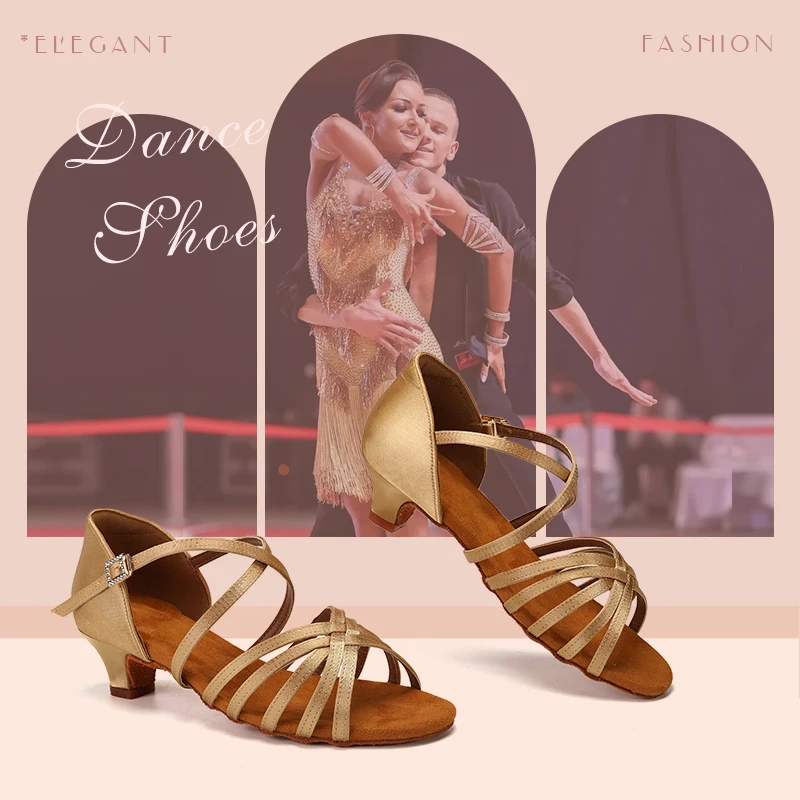 SWDZM-Girls Latin Dance Shoes, Soft Ballroom Shoes, Mulheres, Senhoras, Tango, Salsa, Sandália, Dropshipping