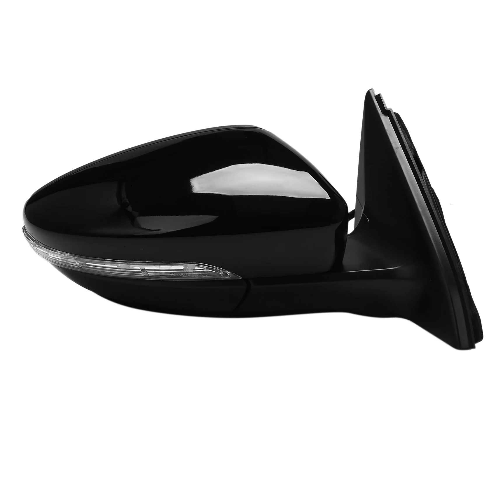 Fits for Right Side Rear View Mirror Assembly Power Glass Heated Turn Signal 6 Wires for 2011 - 2018 5C7857508 Black