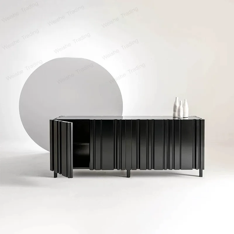 Light luxury home improvement furniture model room home baking paint vertical porch side cabinet