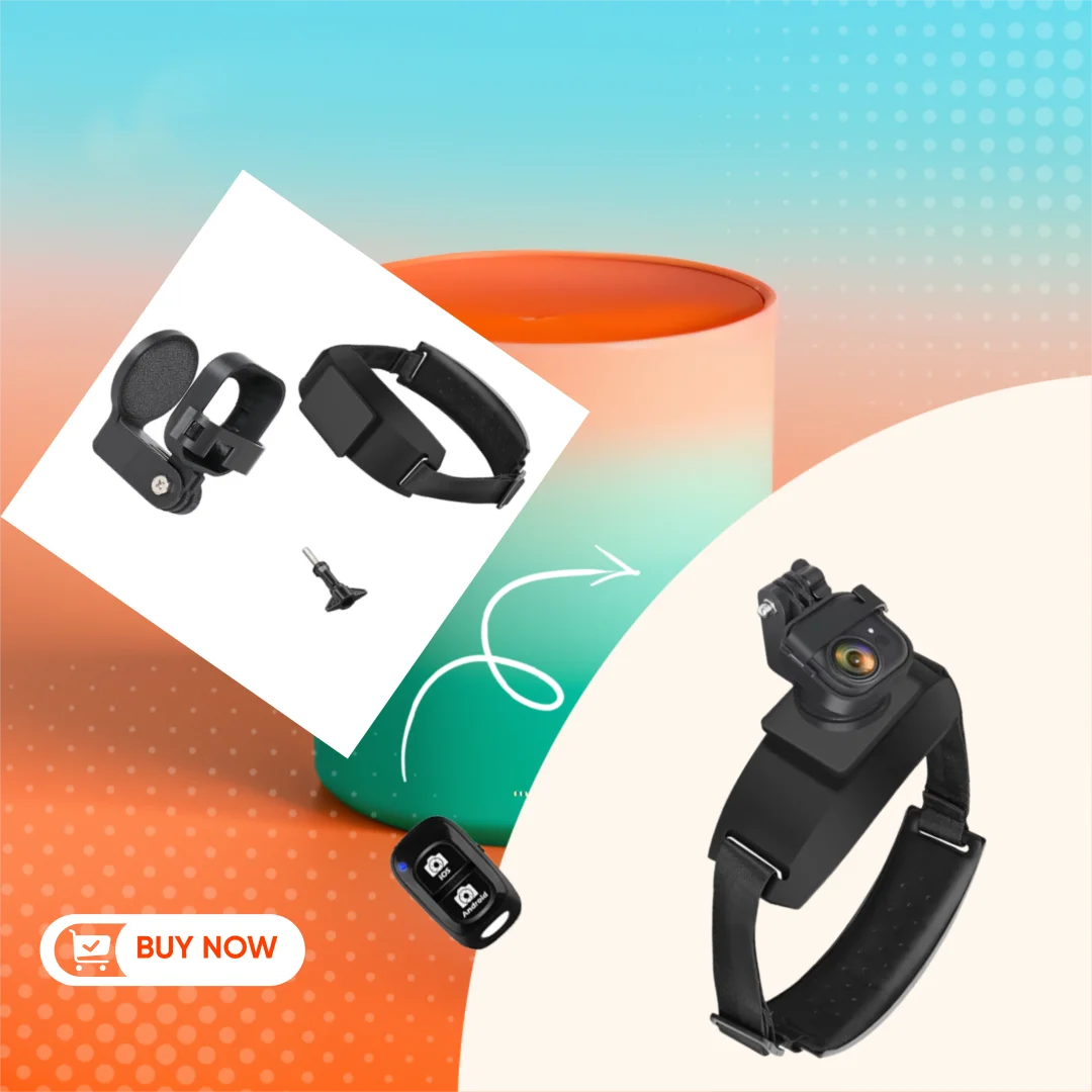 

Magnetic Quick-Release Headband for Insta360 Go Ultra - Ideal for First-Person View Sports Camera Shooting