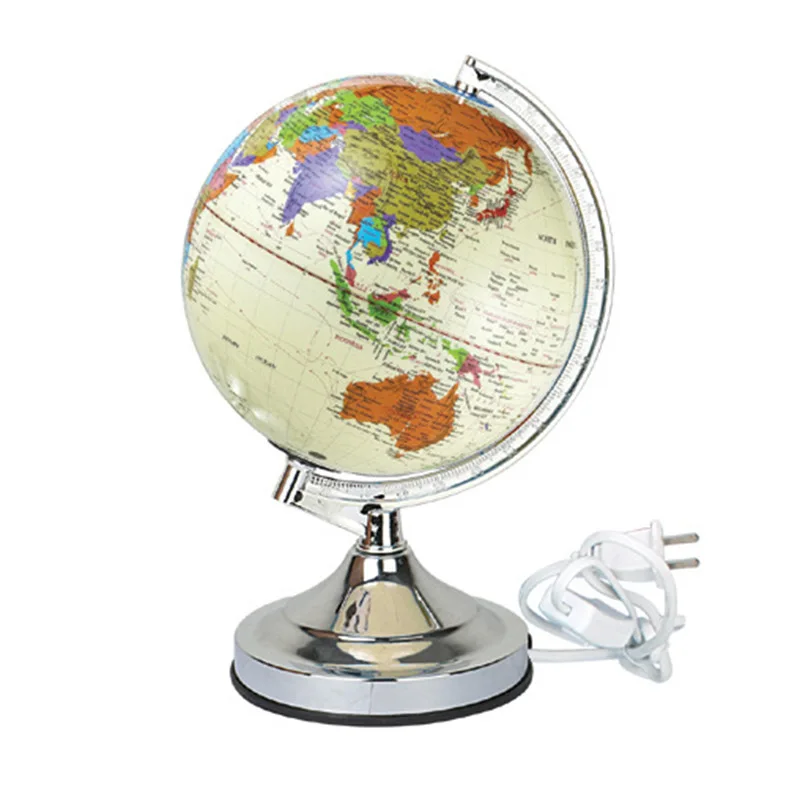 20cm full plastic pvc light globe middle school geography teaching metal scale bracket ornament globe personalized