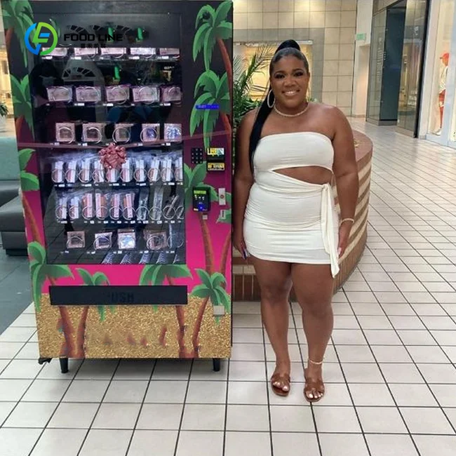 

Mini Vending Machine for Condoms Outdoor Customized Vending Machine With Touch Screen Displaying Video Ads Selling Condoms