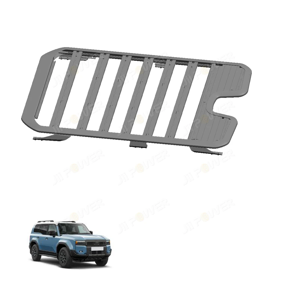 

JP16 ODM Modular Design Aluminum Extrusion Bars Heavy Duty 4x4 Alloy Flat Roof Rack for Land Cruiser 250 Series