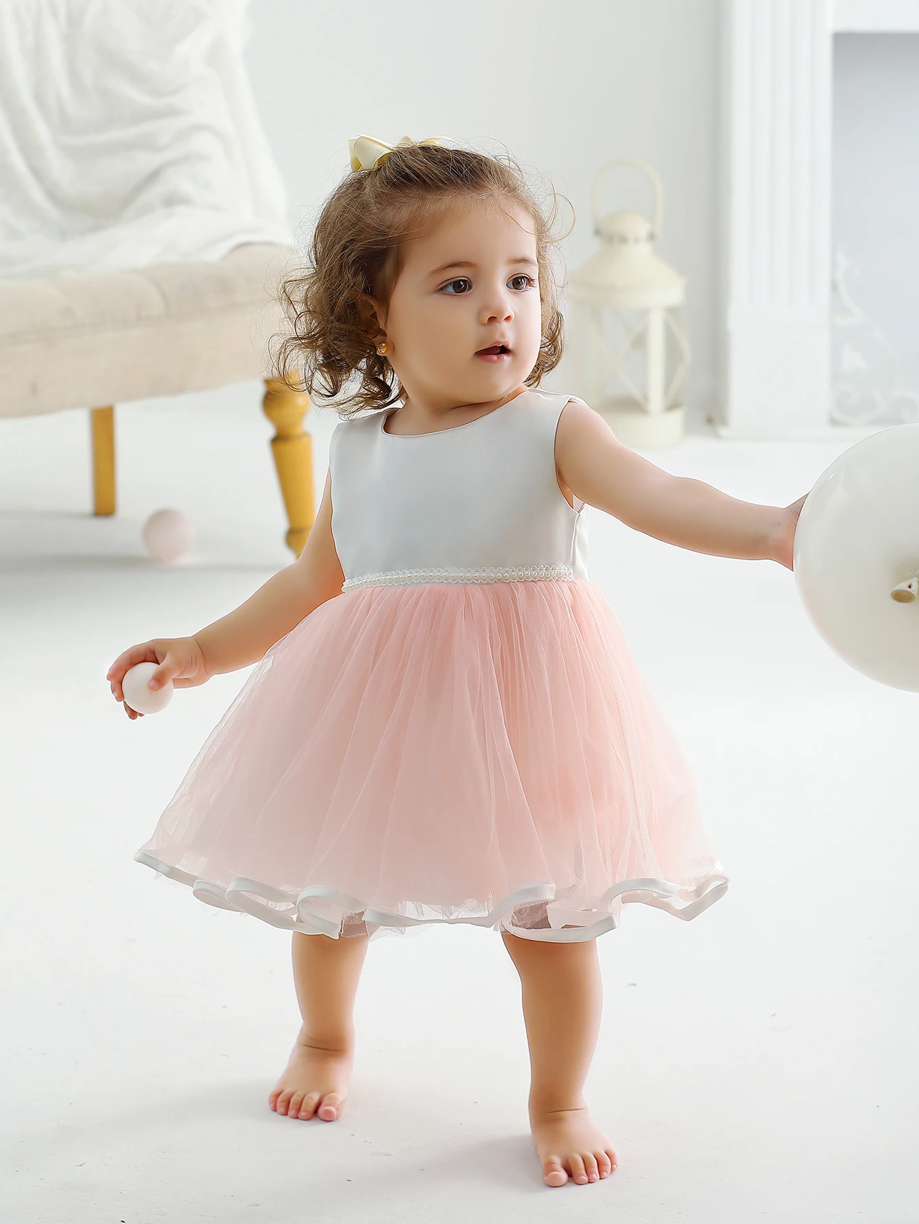 New Born Baby Party Birthday Dress 0-2 Year Baby Girl Dress