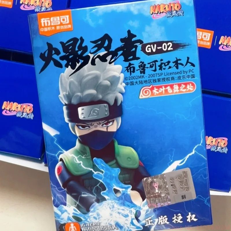 Genuíno Blokees Grupo Naruto 02 Uzumaki Naruto Jiraiya Yakushi Kabuto Orochimaru Tsunade Might Guy Tenten Decoração Modelo Brinquedos Presentes