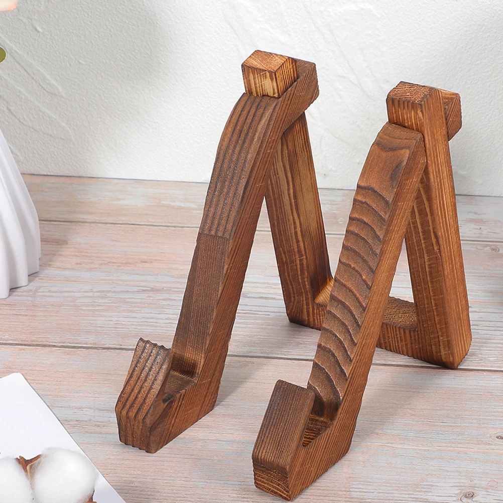 

Wooden Kitchen Recipe Stand Book Holder Wear Resistant Display Rack for Cooking Books Tablets Countertop