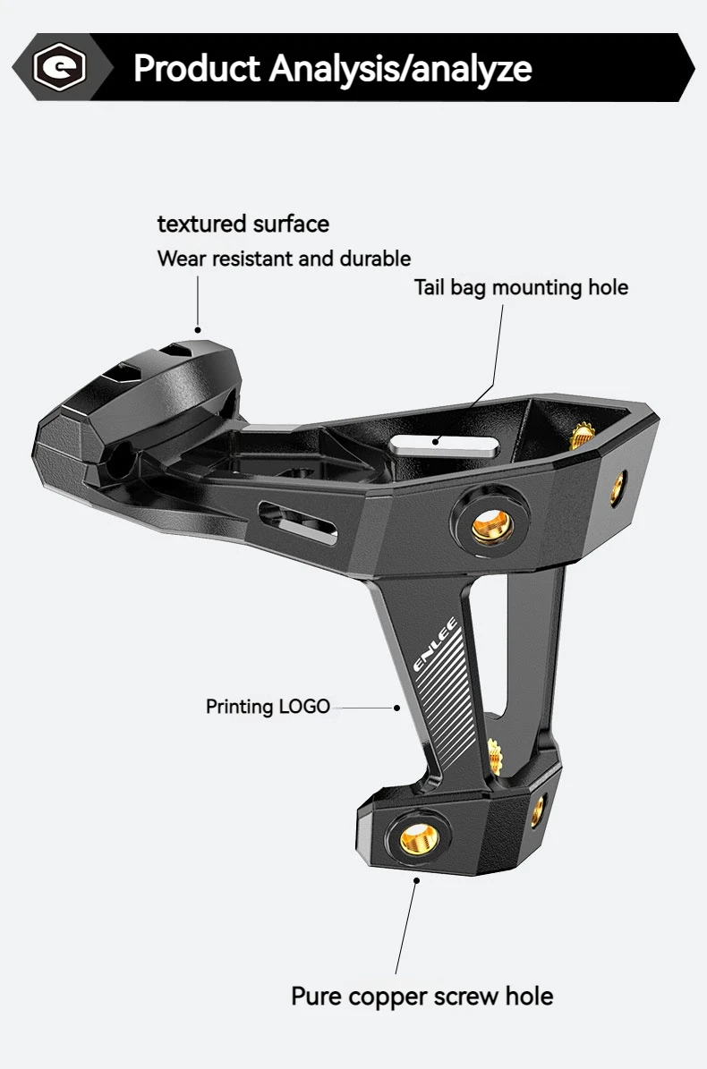ENLEE Fahrrad Flasche Wiege Verlängerung Sitz Mountainbike Sitz Bogen Verlängerung Halterung Sattel Einstellung Expansion Rack Ausrüstung – Detail 6