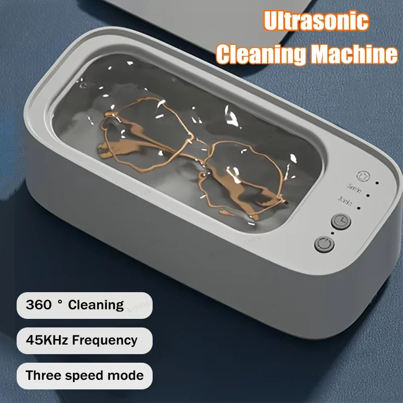 Nova Máquina de Limpeza Ultrassônica de Óculos e Joias 45KHZ, Tanque de Limpeza Ultrassônica de Alta Frequência para Joias e Relógios