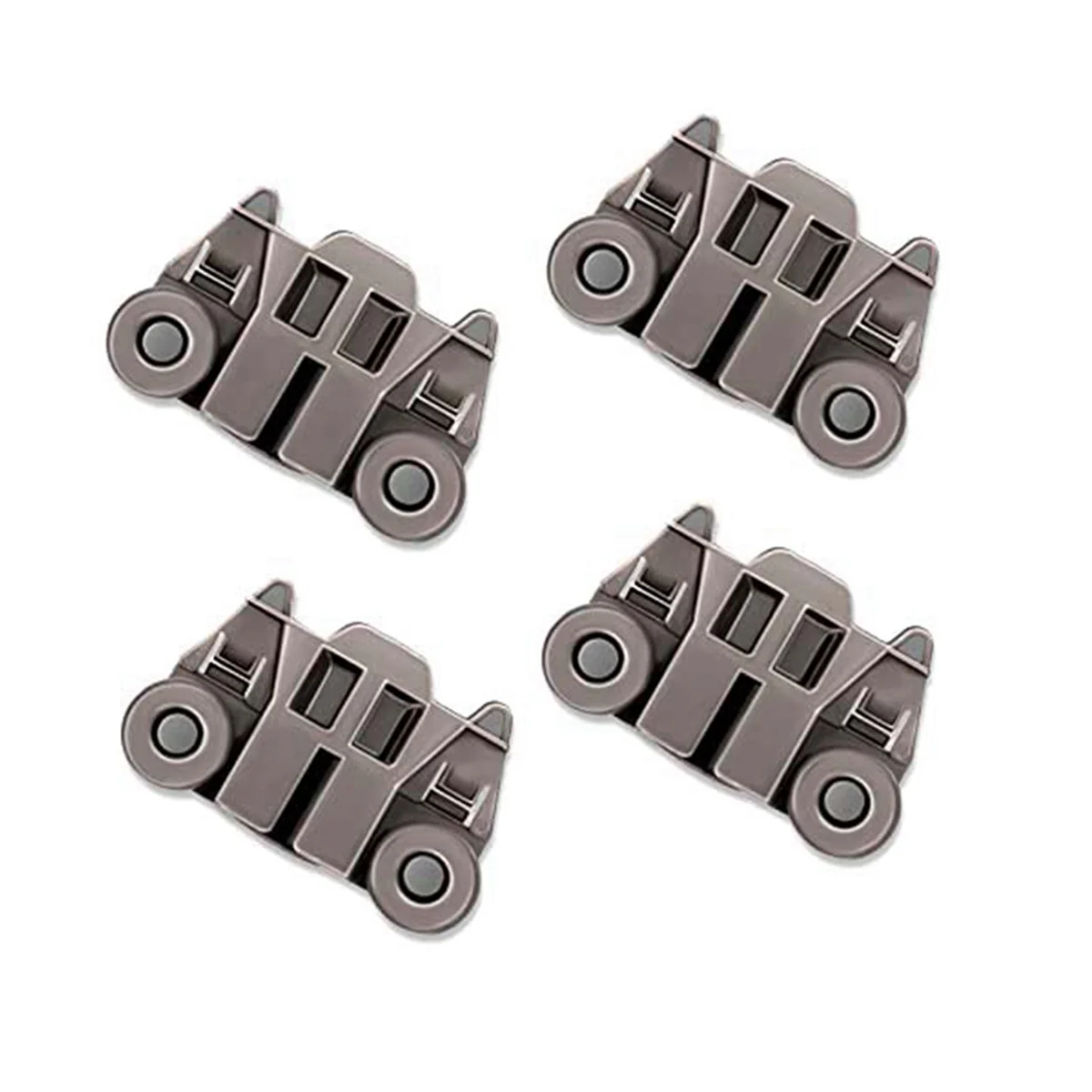 Dishwasher Wheels 4 Packs W10195417 Dishwasher Wheel with STEEL Screws for Wheels