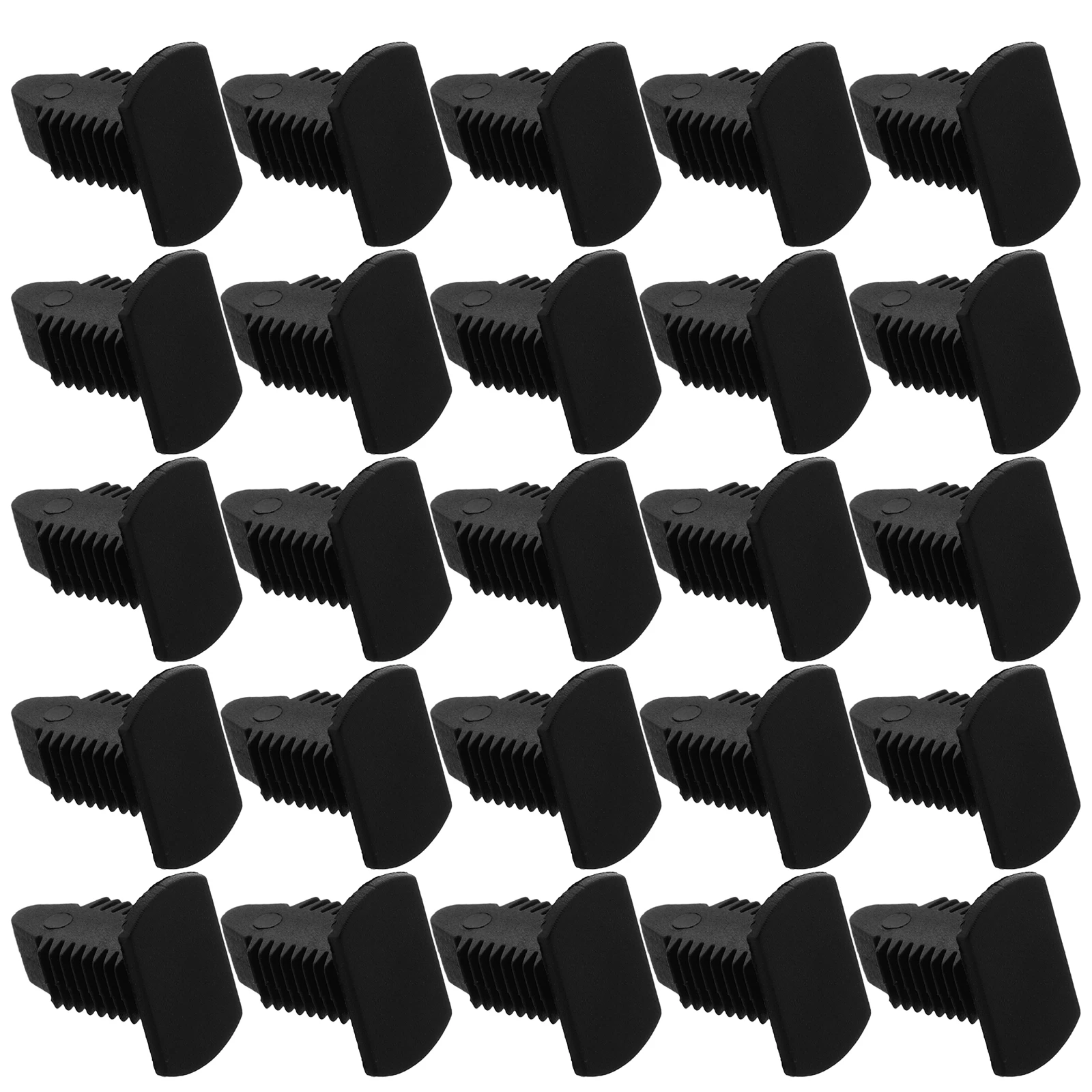 

40pcs Door Sill Durable Serrated Pins Easy Installation Mini Vehicle Pedal Black Push Fasteners Automotive