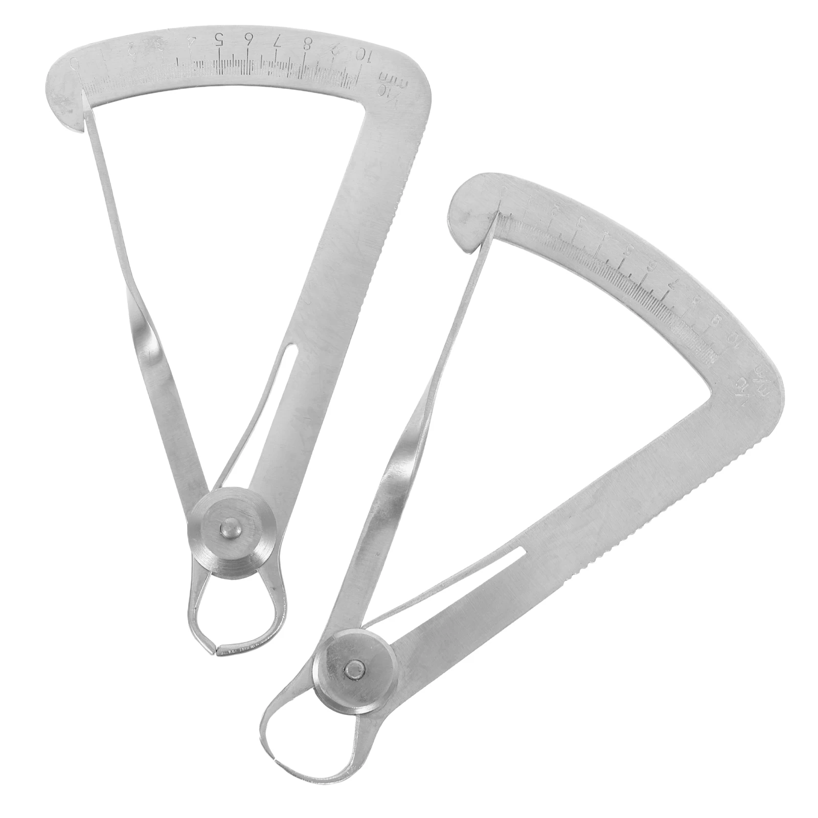 

2pcs High Precision Calipers Stainless Steel Triangle Gauge Internally Measured Instruments For Jewelry Gemstone Work Small