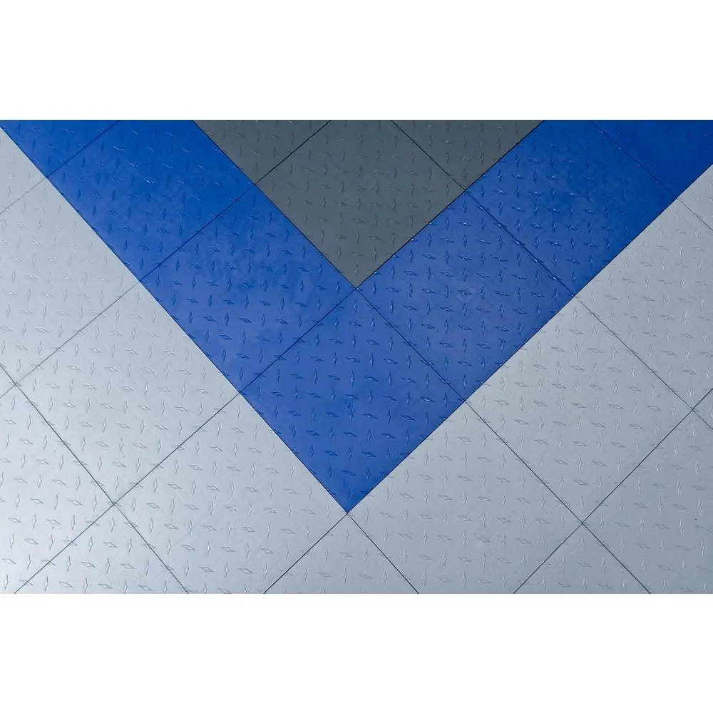 Rode 12x12 inch garagevloer diamanttegels, 50-delige set voor speedway en werkplaatsgebruik