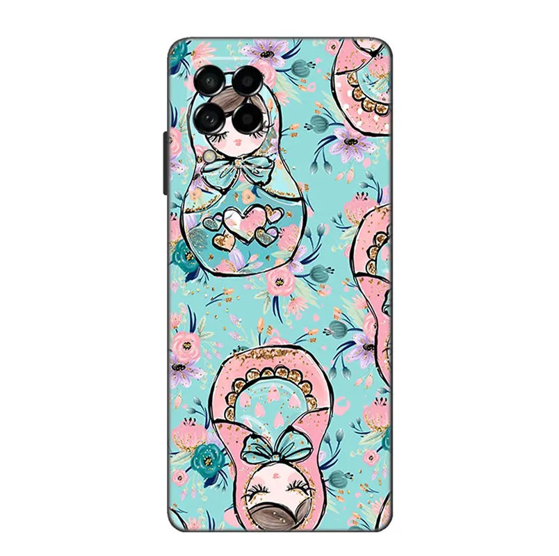 Russian Dolls Matryoshka Phone Case For Samsung Note 10 Lite 20 Ultra M04 M13 M32 4G M14 M15 M23 M33 M34 M42 M52 M53 M54 M55 5G