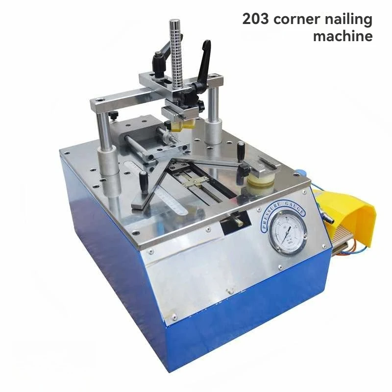 110mm Bench-Top Type Picture Frame Underpinner 0.6-0.8 MPa Working Pressure Desktop Pneumatic Nail Angle Machine