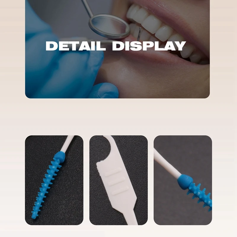 

Dental Flosser set 200Pcs/Box Soft Silicone Dental Floss Interdental Brush Disposable Teeth Stick Toothpicks