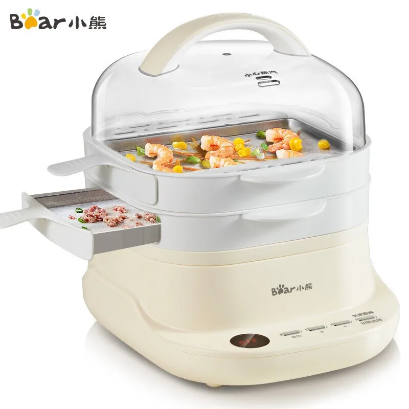 2020 New Electric Steamer Food Steamer Drawer Type Cooking Machine Intestine Powder Machine White Color Steamed Sausage