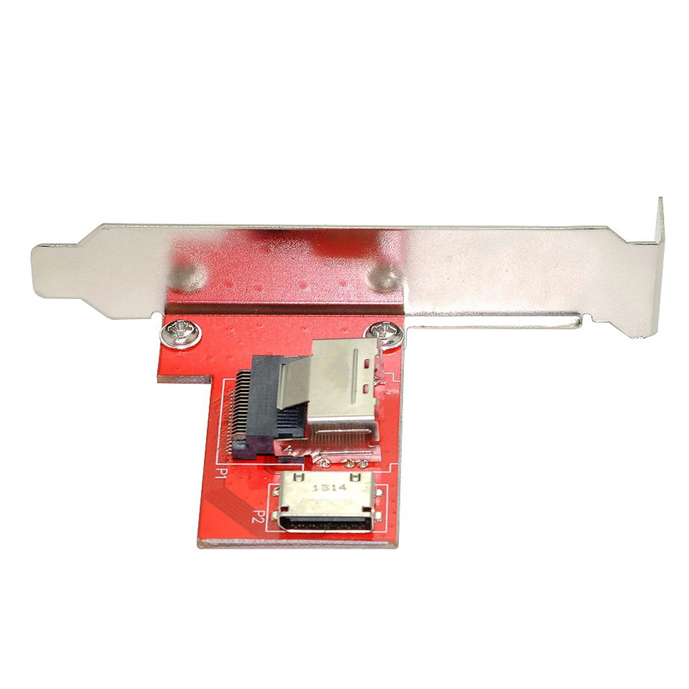 

Cablecc PCI-Express 4.0 Mini SAS SFF-8087 to Oculink SFF-8611 SFF-8612 PCBA Female Adapter With Bracket