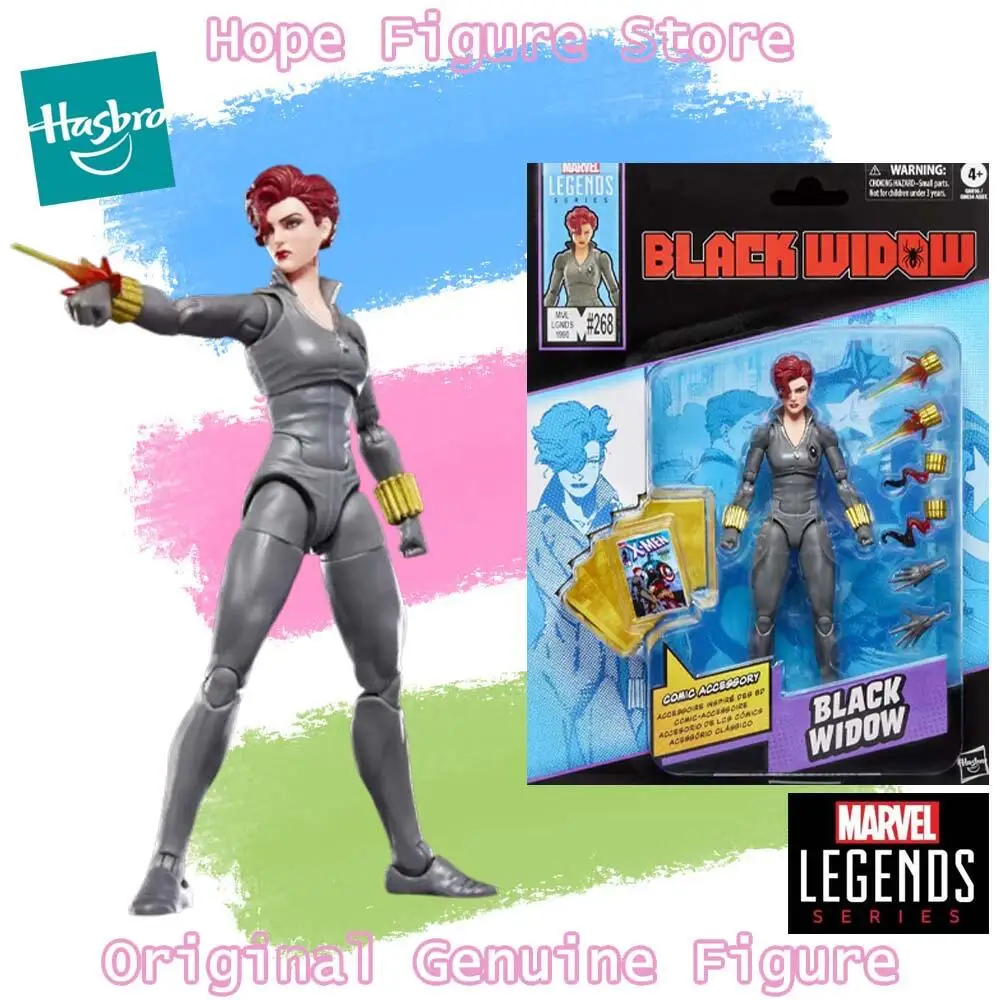 

In Stock Genuine Hasbro Marvel Legends Black Widow Figure Anime Action Model Toy