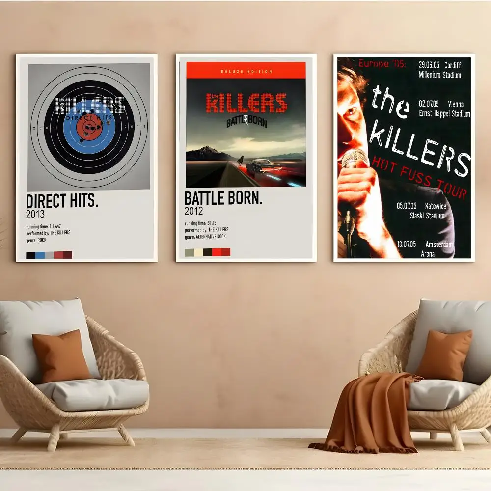 The K-Killers Poster Peel And Stick Matte Self Adhesive PVC Easy Apply Removable Waterproof Frameless Home Decor