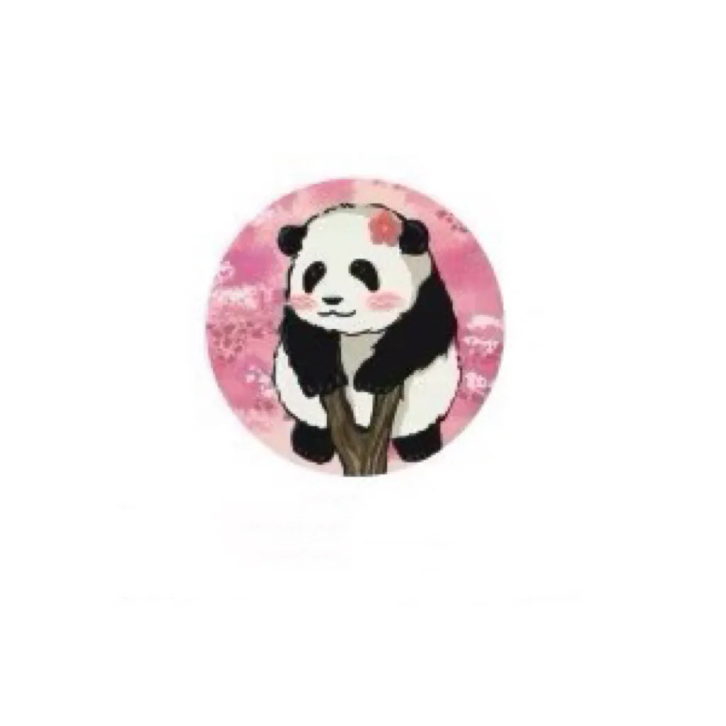 Rollo de pegatinas con diseño de Panda para estudiantes, rollo de etiquetas adhesivas de animales bonitos de 100-500 piezas, 2,5 cm, para regalo