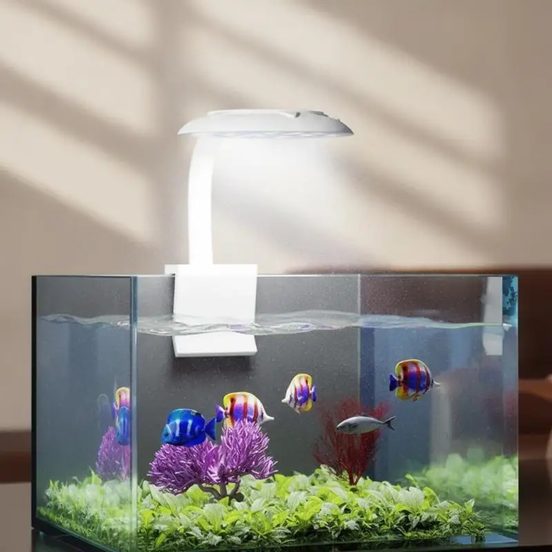 【CR】1Pcs LED Aquarium Clip Light With Adjustable Brightness And Color Enhancement For Home Fish Tank Plant Growth