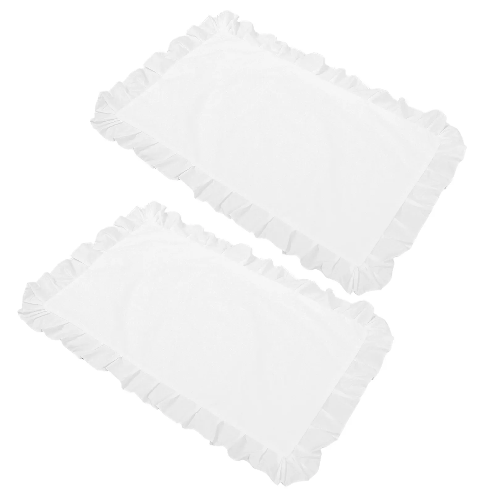 

1 Pair White Edge Pillowcases Cotton Bedding Pillow Covers Skin-Friendly Decorative Pillow Cover Bedroom Cushion Cases