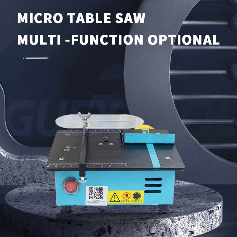 96W Mini Multifunctional Table Saw Electric Desktop Saw Small Household DIY Woodworking Bench Lathe Cutter Machine For Acrylic