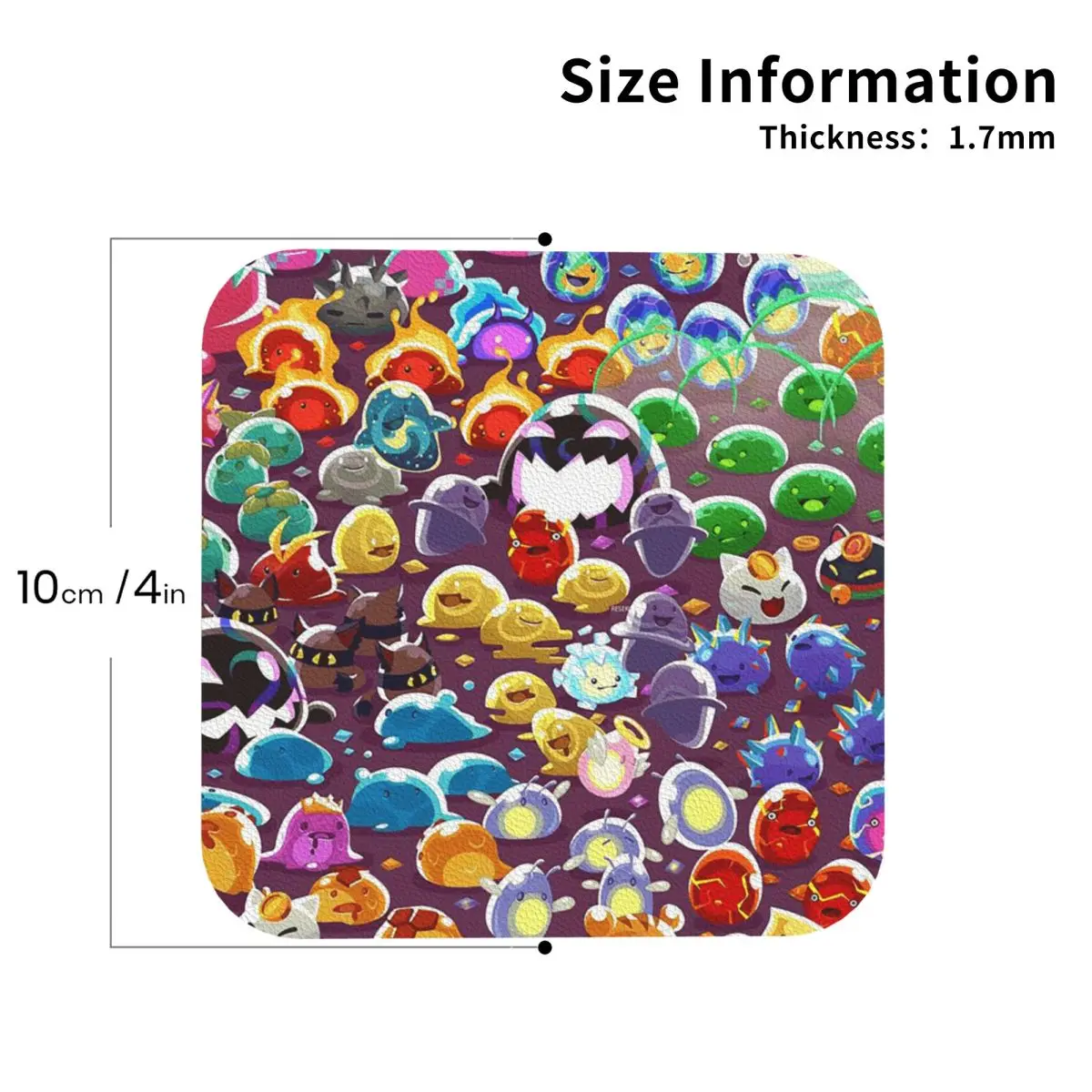 

Slime Rancher мультфильм игры аниме милые подставки кожаные салфетки изоляционные кофейные коврики для дома кухня обеденные подушечки набор из 4 шт.