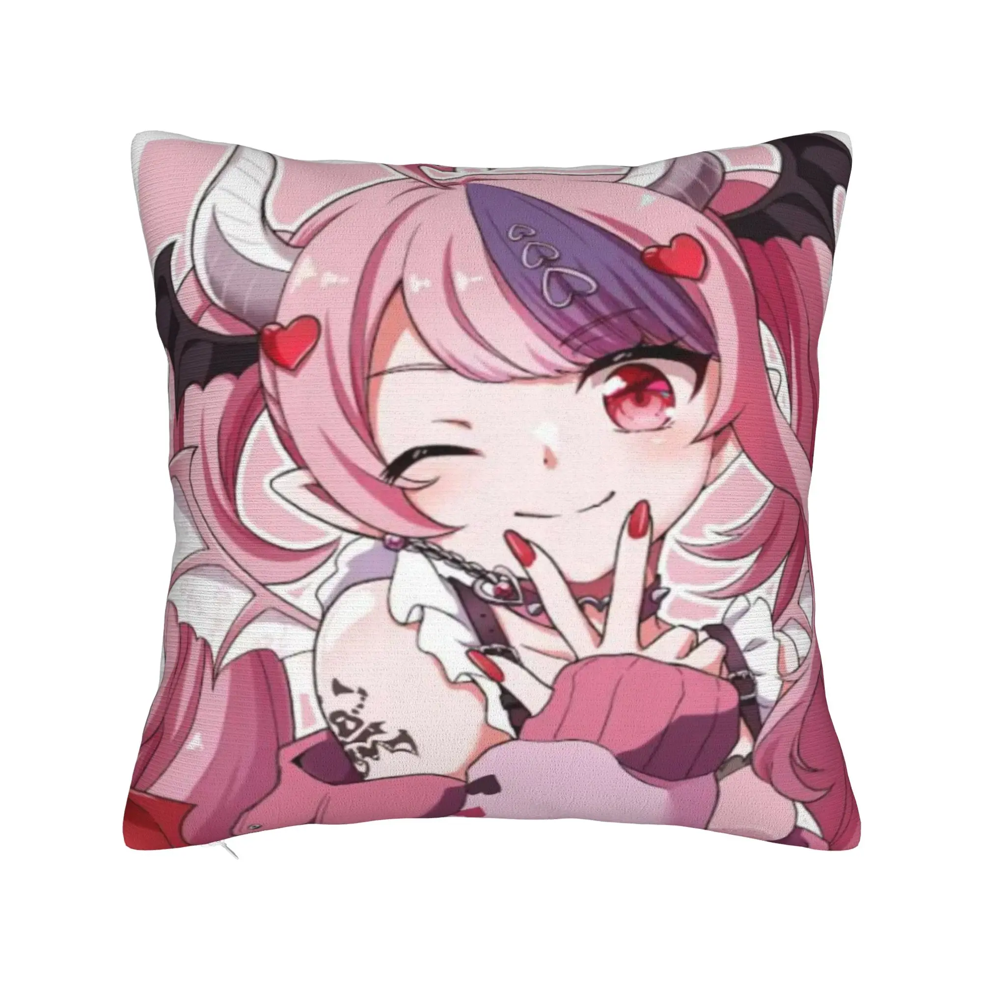 Ironmouse Vtuber Pillow Case  Comfy Pillow Cover For Sofa Home Decoration Kawaii Pillowcases