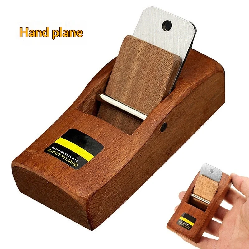 Woodworking Planer Redwood Planer Mini Manual Edge Trimming Small Flat Planer Hand Push Planer DIY Carpenter Tool Deburring