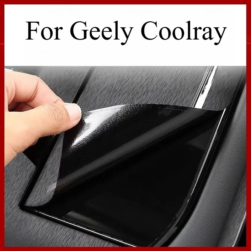 Central Control Film Front Left And Right Trend Anti-reflective Decorative Protection Carbon Fiber Sticker For Geely Coolray