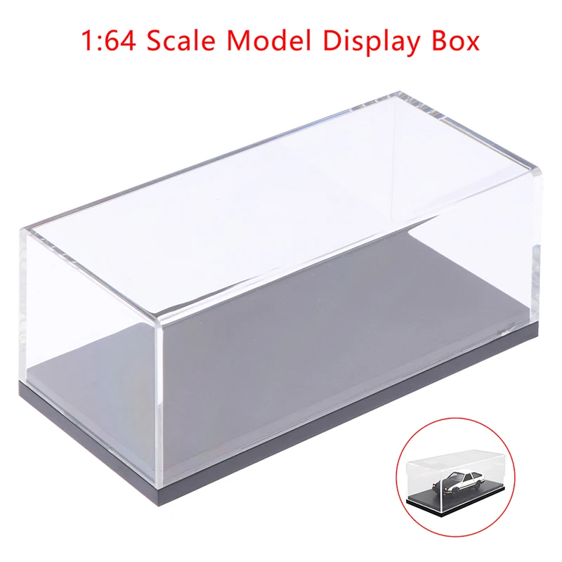 1:64 Car Model Display Box Transparent Protective Case Acrylic Dust Hard Cover Storage Holder