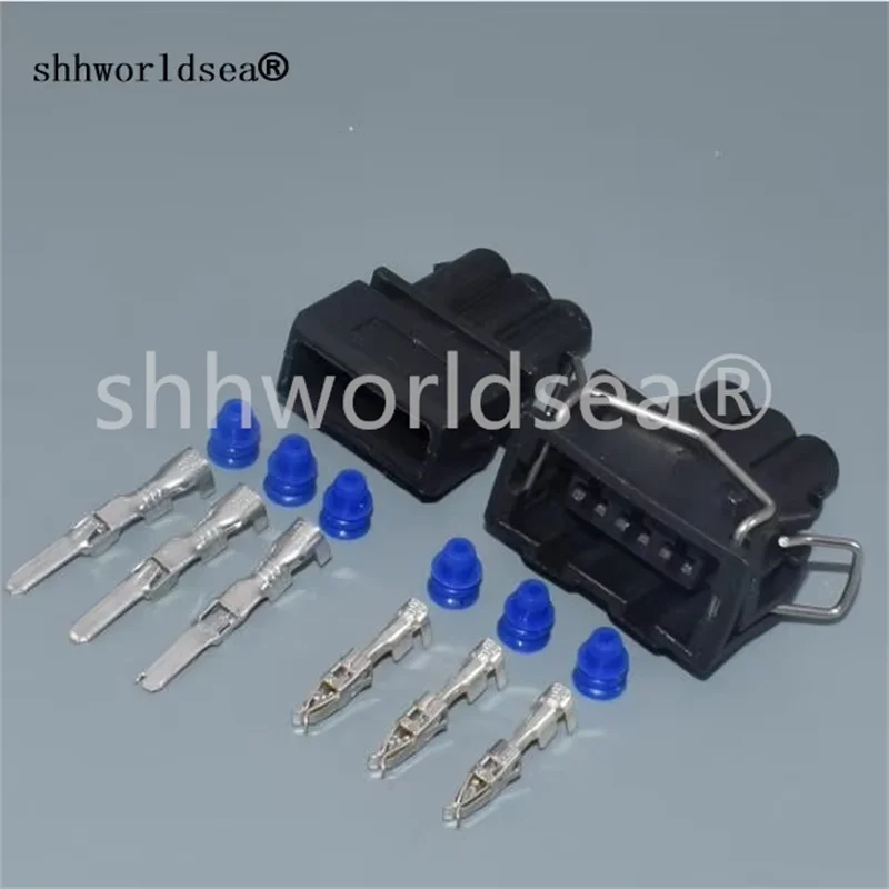 

Shhworldsea 3-контактный автомобильный водонепроницаемый корпус, разъем 357 972 763 жгута проводов, разъем электрического кабеля 357972763 357 972 753 для VW
