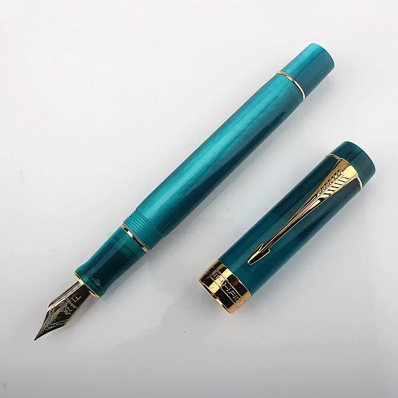 Jinhao High Quality Fountain Pen EF Nib Century 100 Elegant Peacock Orchid Smooth Iridium Fine Tip Ink Pen