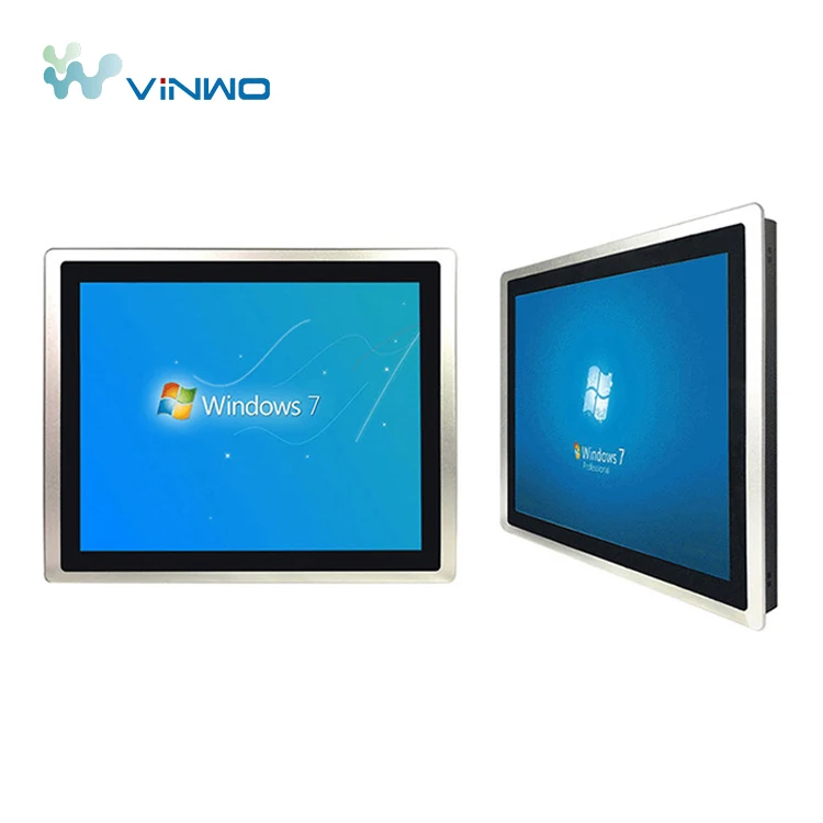 VINCANWO Processor Cpu J1800 Mini Computer Touch Screen 17 Inch All in One Pccouplesam 8 Gb Ssd and 128GB ROM Black LCD 2G