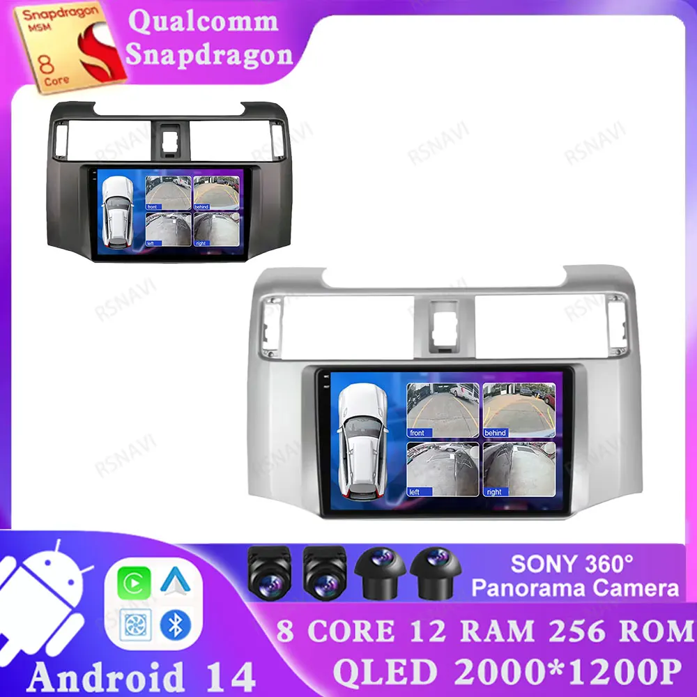 Android 14 For Toyota 4Runner 4 Runner 2009 2010 2011 2012 2013 2014 2015 2016-2020 Qualcomm Car Radio 5G WIFI GPS Multimedia