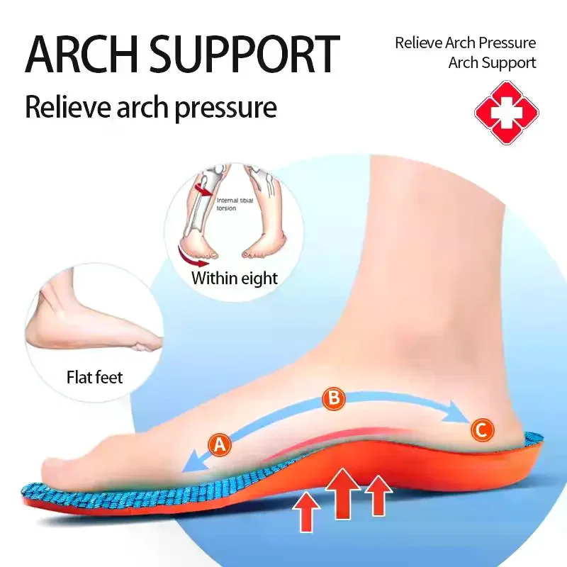 

Orthopedic Foot Insoles for Athletes, Breathable Cushions, Deodorant, Shock Absorption for Improved Running Performance