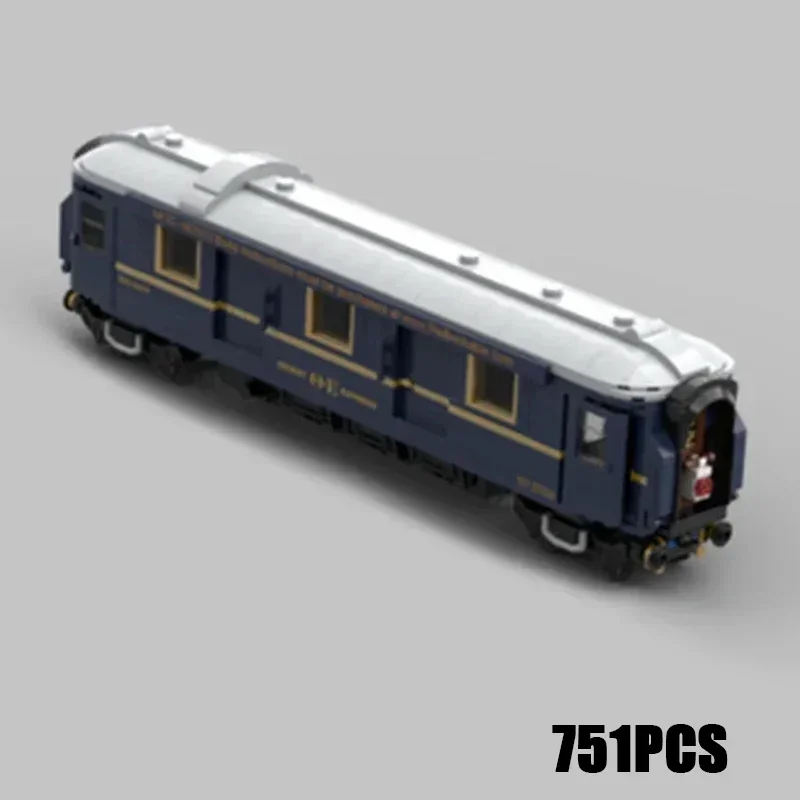 

Модель городской автомобиль Moc, строительные кирпичи, поезд Orient Express, технология 1225, модульные блоки, подарок, рождественские игрушки, наборы «сделай сам», сборка