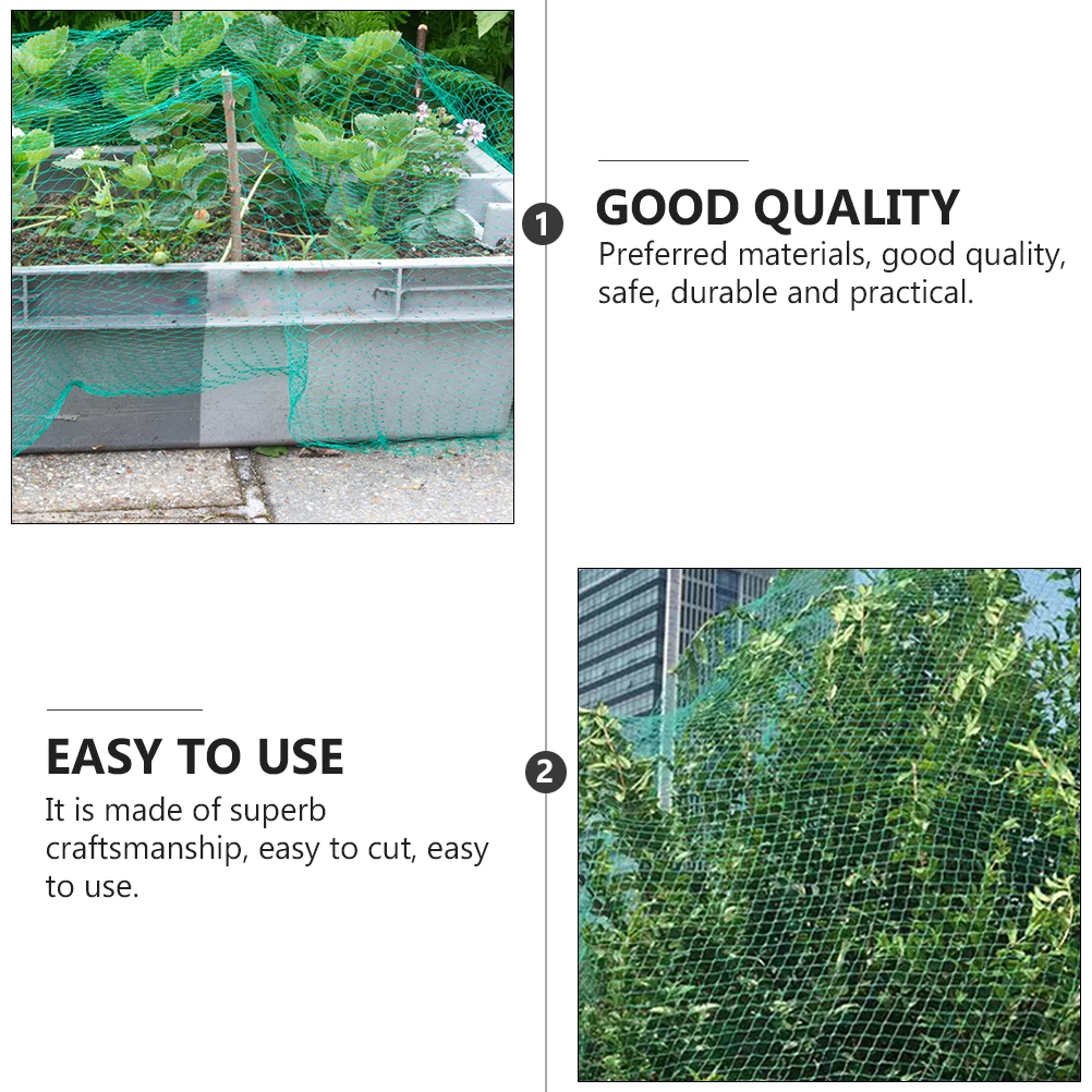 

1 set 1 Set Anti Bird Netting Fine Mesh Durable Plant Protection Shield With Pegs Cable Ties Garden Safe Practical