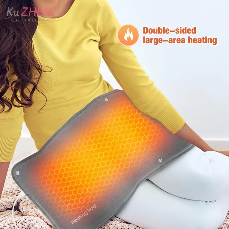 Velvet Fabric USB Thermostatic Hand Warmer Winter Office  Home Use Shawl Warm Hands And Leg Short Velvet Fabric Heating Blanket