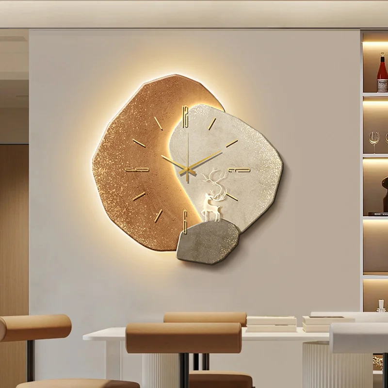 Luminous Vintage Clocks Wall Modern Digital Kitchen Hanging Clock Wall Luminous Quartz Orologio Da Parete Room Decorarion