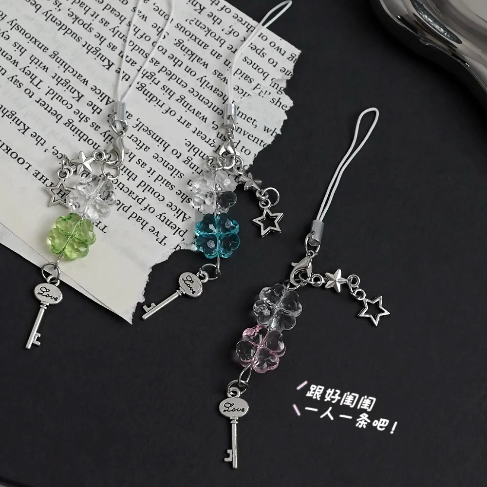 2026 الاتجاه الجديد سبائك الراتنج ثلاثية الأبعاد القلب العشب الأخضر مفتاح سلسلة هواتف الطالب محظوظ سماعة الديكور المرأة مفتاح السيارة قلادة هدية #1